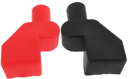 Gatuida 2pcs Car Battery Terminal Covers Protective Caps Insulating Battery Terminal Boots for Vehicles
