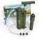 Joypur Filtres à eau pour extérieur survie avec filtre UF - Purificateur d'eau avec capacité de filtration de 8000 L Pompe portable Filtres à eau pour camping et randonnée (Vert armée)