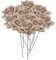 matches21 HOME & HOBBY Wachs-Rosen 10er Set Perlmutt - dauerhaft haltbare Textil-Rosen mit Wachs-Blüten