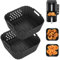 2 forros de silicona para freidora de aire Ninja de doble pila SL300UK, accesorios reutilizables de doble pila para Ninja 7.6L (tipo 2)