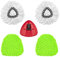 5 Pack Mop Replacement Heads Compatible with Vileda 1 Tank Mop System, with Mop Base Replacement Kit,Triangle Spin Mop Replacement Heads for Vileda Cleaning All Hard-surfaced Floor