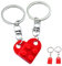 Porte Clef Couple,Porte Clé Coeur,Porte Clés Cadeau Amoureux,Idee Cadeau Couple,Amour Cadeau,Cadeau Originale pour Lego Porte Clef,Saint Valentin,Nouvelle Maison,Anniversaire