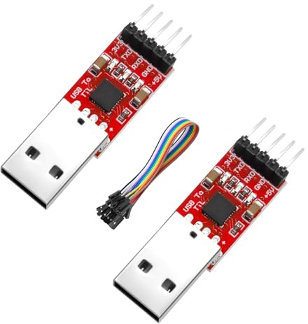 AYWHP Convertitori da USB a TTL CP2102 2 PCS HW-598 UART Serial Converter Module 3,3V e 5V con Cavi Jumper
