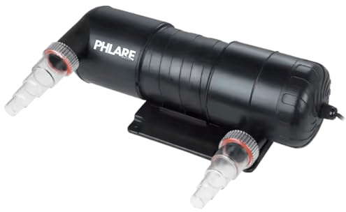 PHLARE Aquatics Filtro UV per acquario – Luce UV esterna per serbatoi e stagni di acqua dolce e salata – 9 Watt