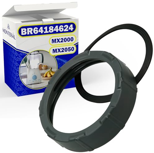 MONTERAL Gewindering und Dichtungsring für Standmixer mit Originalcode BR64184624 64184624 für Braun MX2000 MX2050