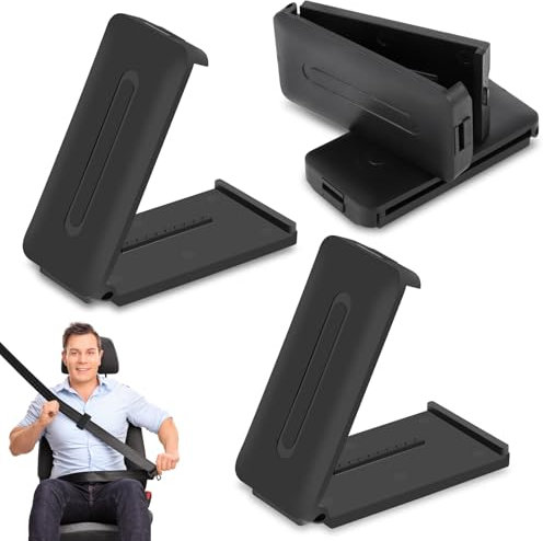 4 Pcs Clip de Ceinture de Sécurité de Voiture Auto pour Camions SUV et Diverses, Noir