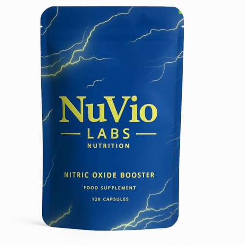 Nitric Oxide Supplement for Men - High Strength 3140mg Science Backed L-Arginine/L-Citrulline - Nitric Oxide Booster for Support of Blood Flow, Male Health, Energy & Gym Pump | Nuvio Labs Nutrition