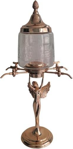 RoyalAntiquess New Handmade Copper Absinthe Fountain | 4 Spout | Absinthe Tower | Absinthe Dispenser