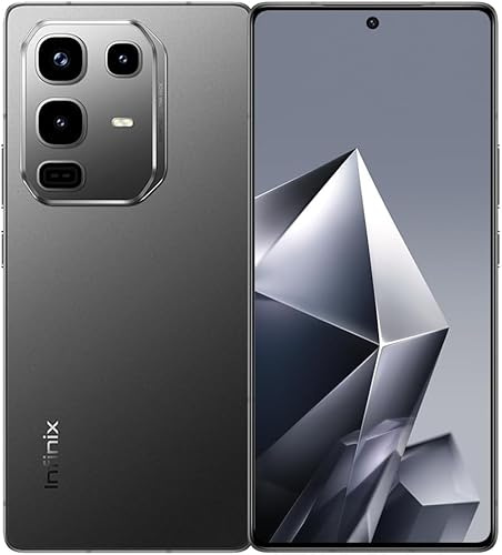Infinix Smartphone Note 50 Pro 4G X6855,8 GB + 256 GB Negro Batería 5200mAh Procesador MediaTek Helio G100 Ultimate, sin Cargador, con NFC