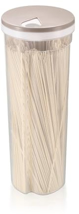 Gaomoeny 1 Stk Spaghetti Aufbewahrungsbehälter, Nudel Aufbewahrungsbox, Pasta Vorratsdose mit Drehbarem Deckel, für Pasta, Müsli, Snacks, Zucker, Spaghetti, Nudeln, Getreide, versiegelte Behälter