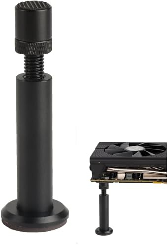 Graphics Card Holder, Gpu Graphics Card Holder, Magnetic Graphics Card Holder, Height-Adjustable Graphics Card Support 75-121 mm, Compatible with All Brands and Models of Graphics Cards (Black)