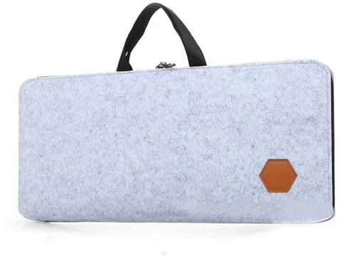 Aufbewahrungstasche, elastisches Band, tragbare mechanische Tastatur, Filztasche, Reiseabdeckung, 87 Tasten, 104 Tasten, Aufbewahrung, Organizer, Tragetasche (hellgrau, 87 Tasten)