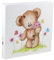 IDEAL TREND Cat & Bears Fotoalbum 30x30 cm 100 weiße Seiten Baby Kinder Foto Album Fotobuch: Farbe: Schmetterling