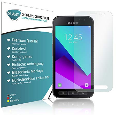 Slabo 2 x Film de Protection d'écran pour Samsung Galaxy XCover 4 | 4s Protection écran Film Ultra Clair Invisible