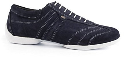 Portdance Herren Sneakers/Dance Sneakers PD Pietro Street - Nubuck Blau - Sneaker Sohle [EUR 44]