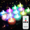 Topstone Color Changing LED Tealight Candles with Remote Control and Timer, Battery Operated, Flameless, Pack of 12