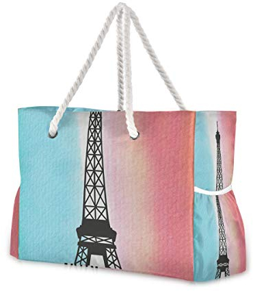 MONTOJ Eiffelturm Paris Einkaufstasche Strandtasche