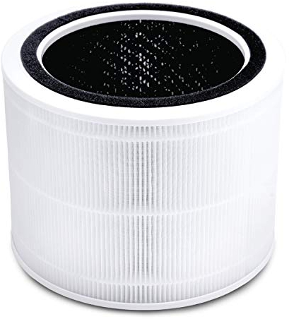 LEVOIT Core 200S-RF Genuine Air Purifier Filter, 3-in-1 HEPA, High-Efficiency Activated Carbon, White, Suitable for Core 200S
