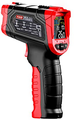 Termometro Infrarossi Cucina, Akozon Termometro Digitale Senza -50°C~680°C (-58℉~1056℉) Termometro per Forno a Legna Professionale LCD per Pizza, Grill, Industriale (Non
