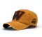 YULOONG Vintage Baseball Cap Denim Bestickt W Trucker Hat Retro Sonnenhut mit ausgefransten Kanten 100% Baumwolle Outdoor Cap Unisex Gelb