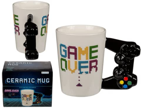 Tazas graciosas con frase Tazas originales para regalar Regalos originales para hombre y mujer Caja regalo cumpleaños Amigo invisible (Game Over)