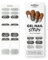 MOYOU LONDON Halbgehärtete UV Gel Strips - 20 Stück - Gel-Nagelfolien UV Härtend für Maniküre in Salonqualität - Zebra Glam