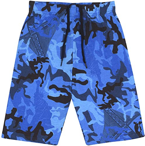 A2Z 4 Kids Boys Cotton Stretch - Shorts S07 Camo Blue 11-12