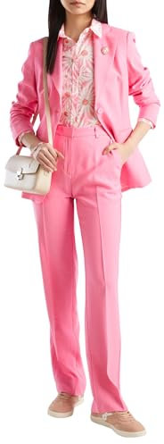 United Colors of Benetton Giacca 2YFWDW01X, Rosa 38E, 36 Donna