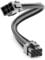deleyCON 6 Pin PCI Express Scheda Grafica GPU Cavo di Alimentazione Cavo di Estensione 30 cm - 18 AWG PSU PC Computer Nylon Cavi di Corrente Spina a Presa - Nero Grigio