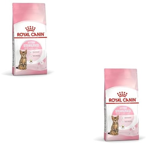 ROYAL CANIN Kitten Sterilised | Doppelpack | 2 x 400 g | Alleinfuttermittel für Katzen | Speziell für kastrierte Katzen im Wachstum vom 6. bis zum 12. Lebensmonat