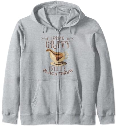 Gravy Outfit Funny Thanksgiving Dinner Costume | Gravy Boat Zip Hoodie