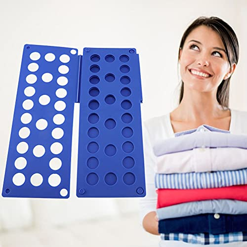 Yosoo Health Gear T Shirt Folding Board,Fast Speed Adult Clothes Shirt Folder Organizer Flip Fold Laundry Organizer for Pants, Shorts, Pajamas, T-Shirts, Thick Clothes (Blue)