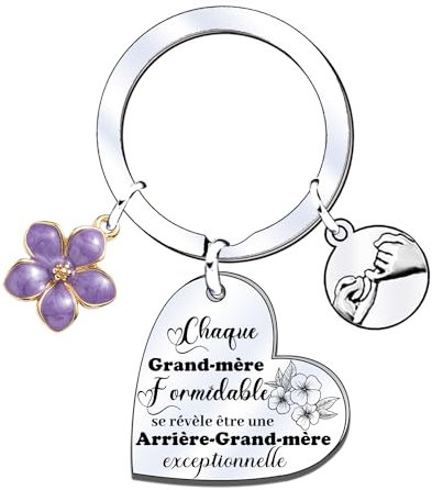 JRZDFXS cadeau mamie porte clef femme cadeau grand mere cadeau fete des grands meres cadeau anniversaire mamie cadeau pour mamie cadeau meilleure grand mere idee cadeau mamie cadeau (1)