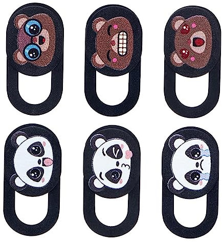 jojofuny 6pcs Webcam Cover for Laptop Phone Tablet Privacy Cover Blocker Adhesive Slide Design