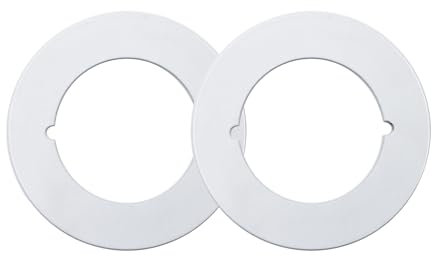 2 Pck Scar Plate, Door Knob Backing Plate Fits Under Existing Lockset to Cover Up The Damaged Door （baise)