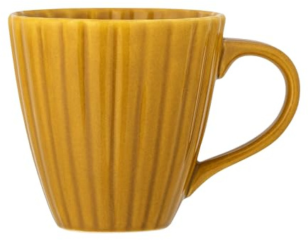 Bloomingville Latina Becher, Steingut, D8,5xH8,5 cm, 220 ml (Gelb)