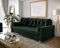 roe furniture Schlafsofa 232x90x88 cm - Sofa mit Schlaffunktion - Schlafcouch mit Bettkassen - Couch für Wohnzimmer - Kollektion SKANDI - Dunkelgrün