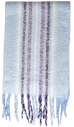 STREET ONE Damen A572489 Gestreifter Schal, Light sea Blue, A