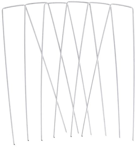 CIYODO 100pcs Steel U-shaped Turf Fixing Nails Garden Hooks for Plant Supports Easy to Install