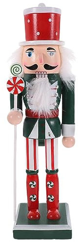 KITANDOVE Nussknacker Soldat Weihnachts-Nussknacker- Feiertags-Nussknacker-Figur Plüsch Weihnachts präsente Nussknacker Weihnachten Nussknacker Weihnachtsdeko Holz