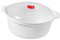 JISADER Recipiente para Microondas con Tapa, Recipiente para Servir, Platos para Microondas con Asa, Recipiente para Almacenar, Utensilios de Cocina para MICR, 22x10cm