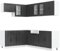 vidaXL 11-TLG. Küchenschrank-Set Lucca Schwarz Holzwerkstoff