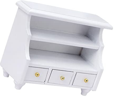 BESTonZON Miniatur Holzschrank Für Puppenhaus Maßstab Praktisches Möbelzubehör Für Kreatives Dekorieren Und -projekte Für Miniatur-szenen Und Spielzeughäuser