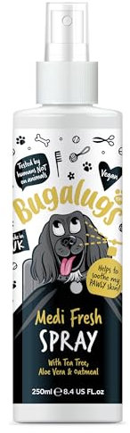 BUGALUGS Dog Shampoo for Itchy Skin, Medi Fresh Natural Safe Sensitive Formula - Soothing Skin Cooling For Skin Irritation and anti itch
