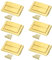 sourcing map 6pcs Toggle Catch Lock, 1.85 x 1.2 Hasp Lock Latch Mini Hasp Clasp with Mounting Screws for Jewelry Box Gift Box Wooden Cabinet, Bright Gold