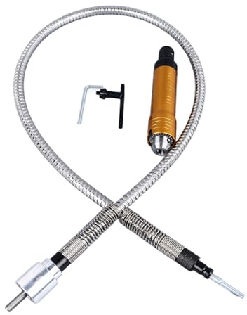 Flexible Shaft Adapter Attachment, Drill Extension Tool with 6mm Connector, Safe Clamping, Broad Matching for Power Tools, High Stable Work, Easy Installation (BognajintChri-12)