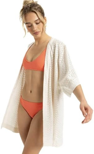 Roxy Fun Swell Strand Kimono beige (Größe: M/L)