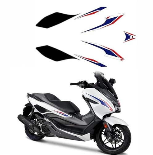 Karosserie Aufkleber Für H-ONDA FORZA 125 300 Motorrad-Karosserieschutzaufkleber Reflektierender Aufkleber Für Verkleidungsdekoration(Blu)