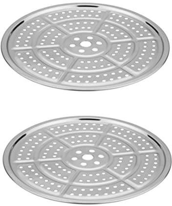 Hilai Pressure Cooker Canner Rack, Stainless Steel Canning Rack Steaming Tray for Pressure Canner Cooking Toast Baking 2PCS 28cm for Kitchen