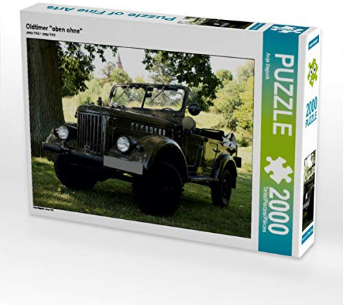 CALVENDO Puzzle Oldtimer Oben ohne 2000 Teile Puzzle quer | 2000 Teile Lege-Größe 90 x 67 cm Foto-Puzzle für glückliche Stunden